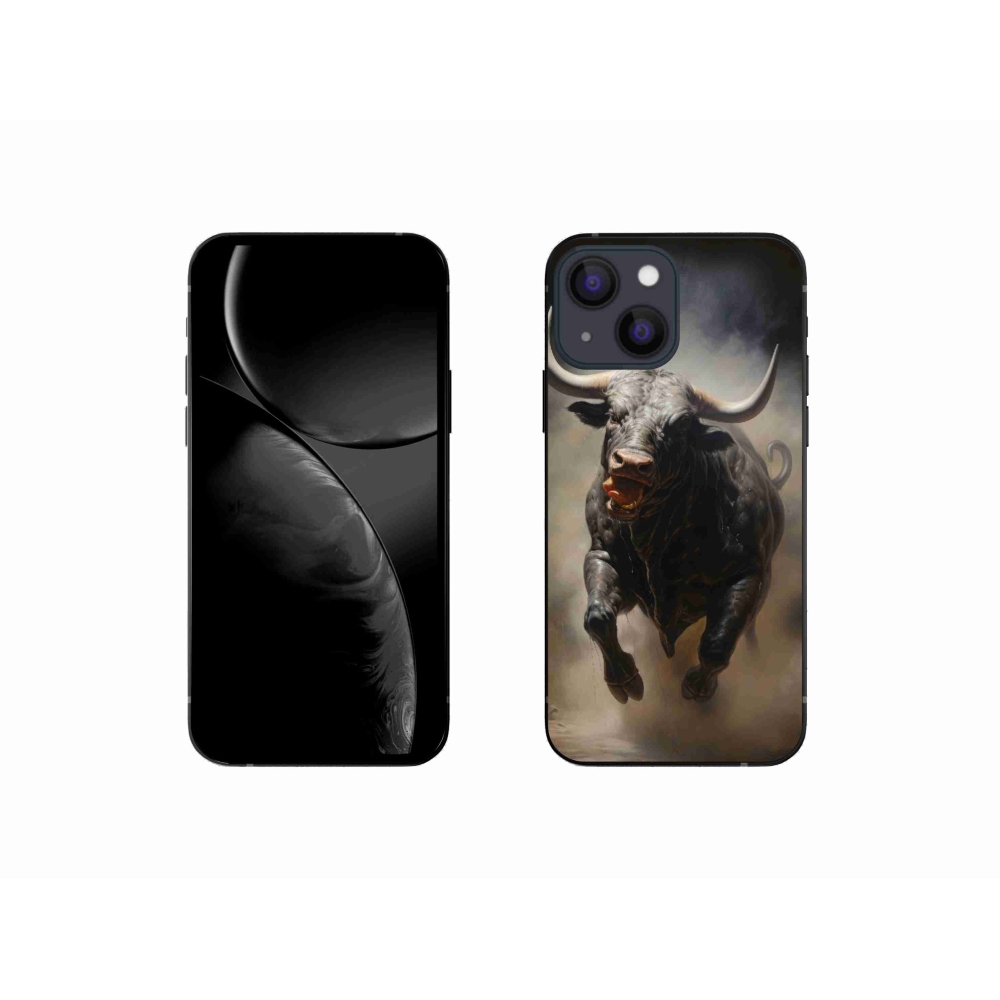 Zselés borítás mmCase iPhone 13 mini készülékhez - dühös bika