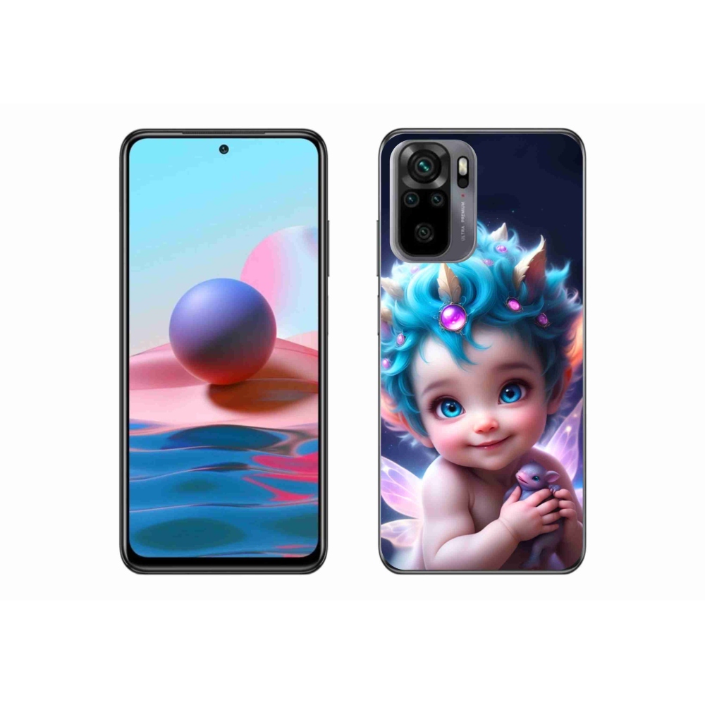 Gél borítás mmCase a Xiaomi Poco M5s számára - baba pillangószárnyakkal