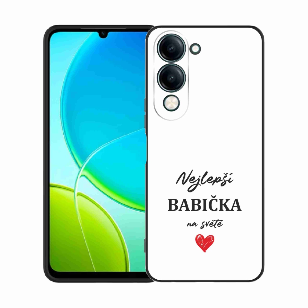 Gél borítás mmCase a Vivo Y29s 5G-n - Legjobb nagyi 1 fehér háttér
