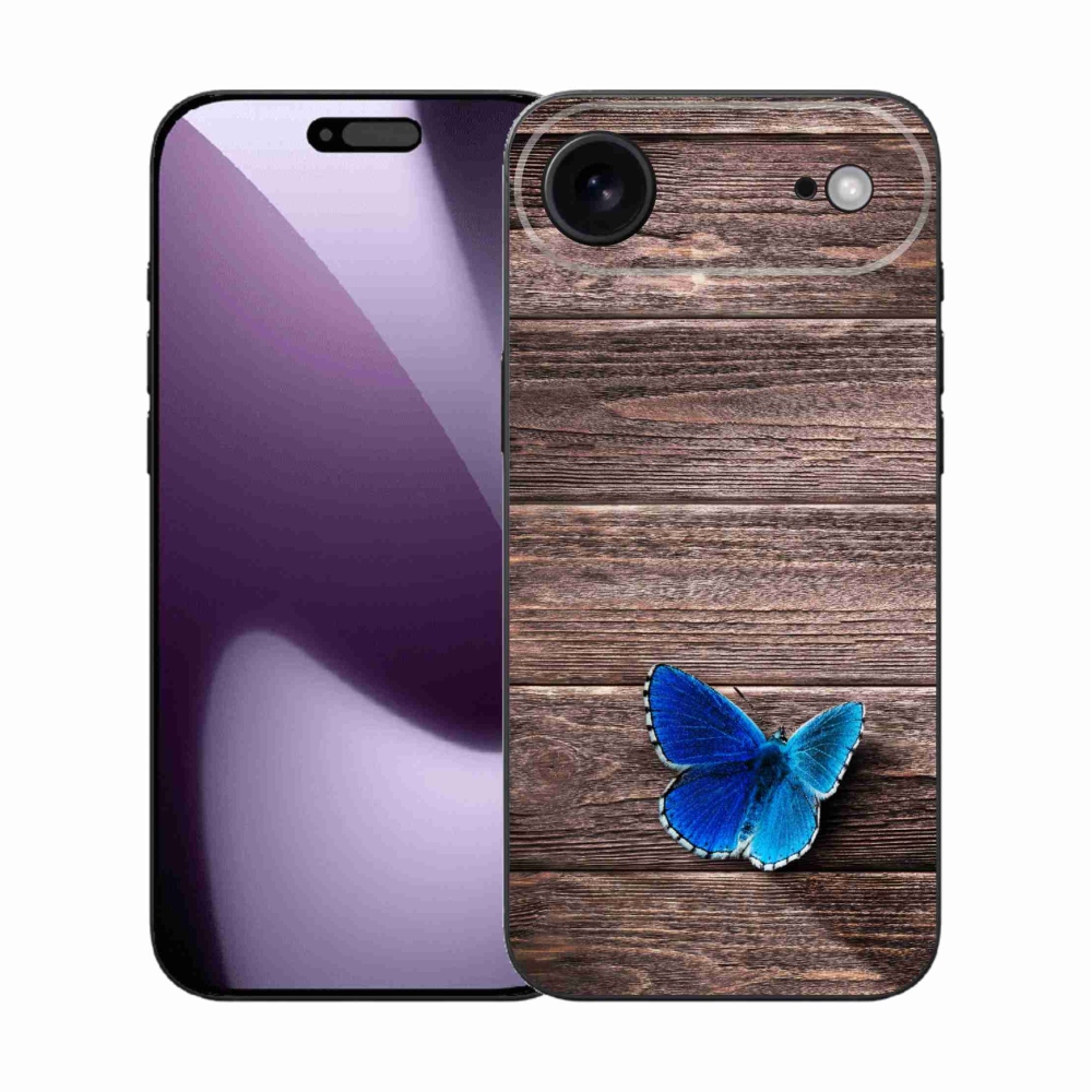Zselés borítás mmCase iPhone 17 Air készülékhez - kék pillangó 1