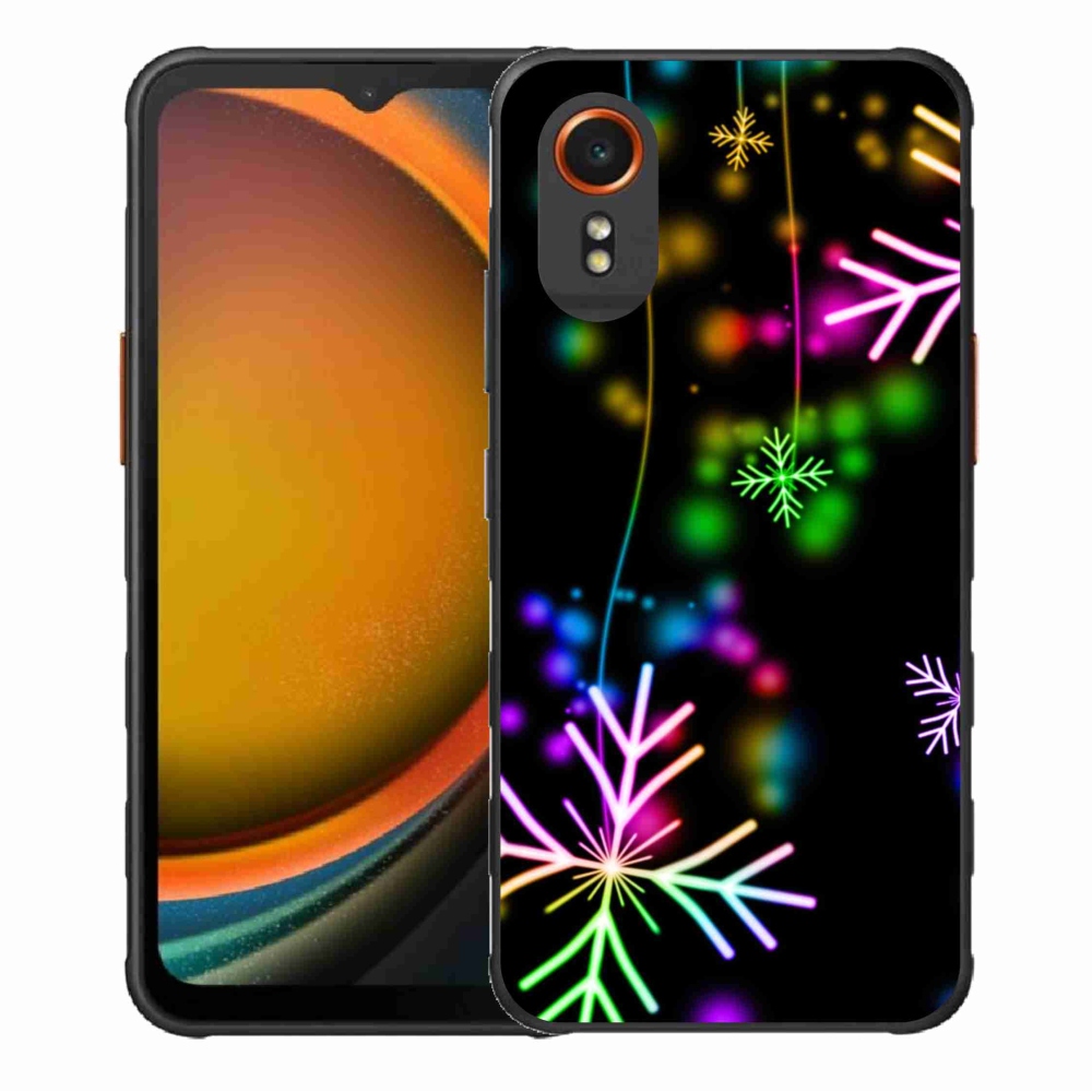Zselés borítás mmCase Samsung Galaxy Xcover 7 készülékhez - színes pelyhekkel