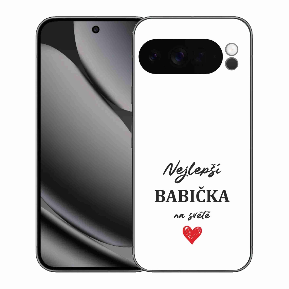 Gél borítás mmCase a Google Pixel 10 Pro XL számára - Best Grandma 1 fehér háttér