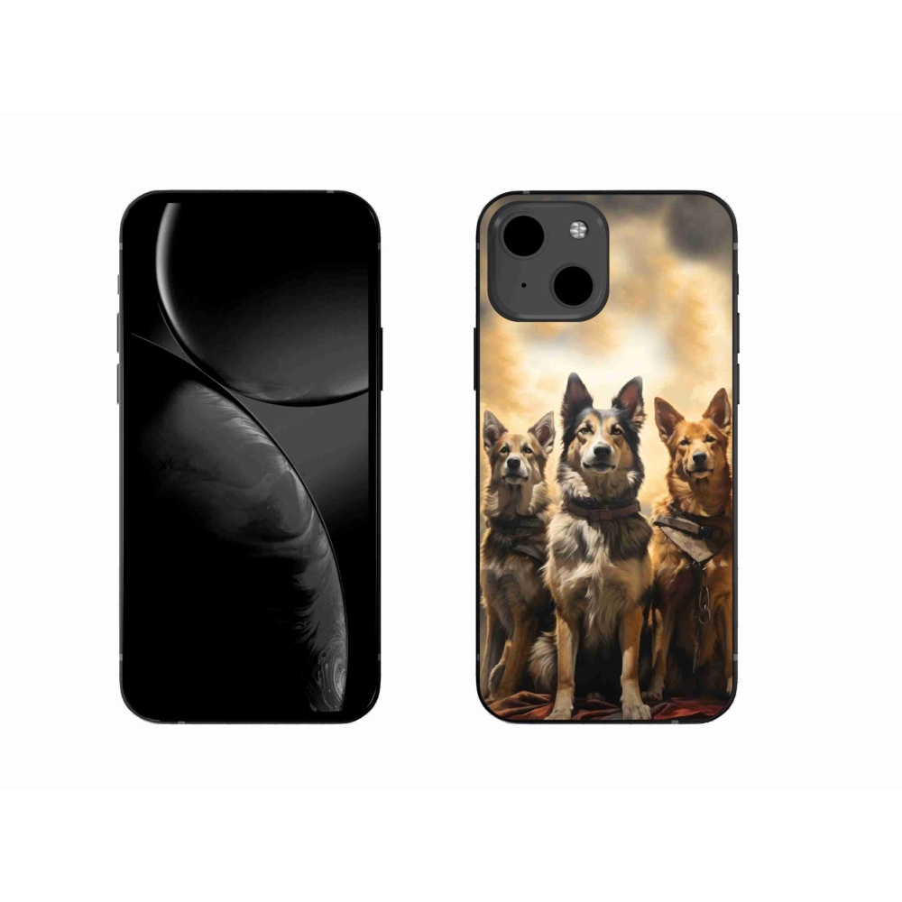 Zselés borítás mmCase iPhone 13 6.1 - három kutya