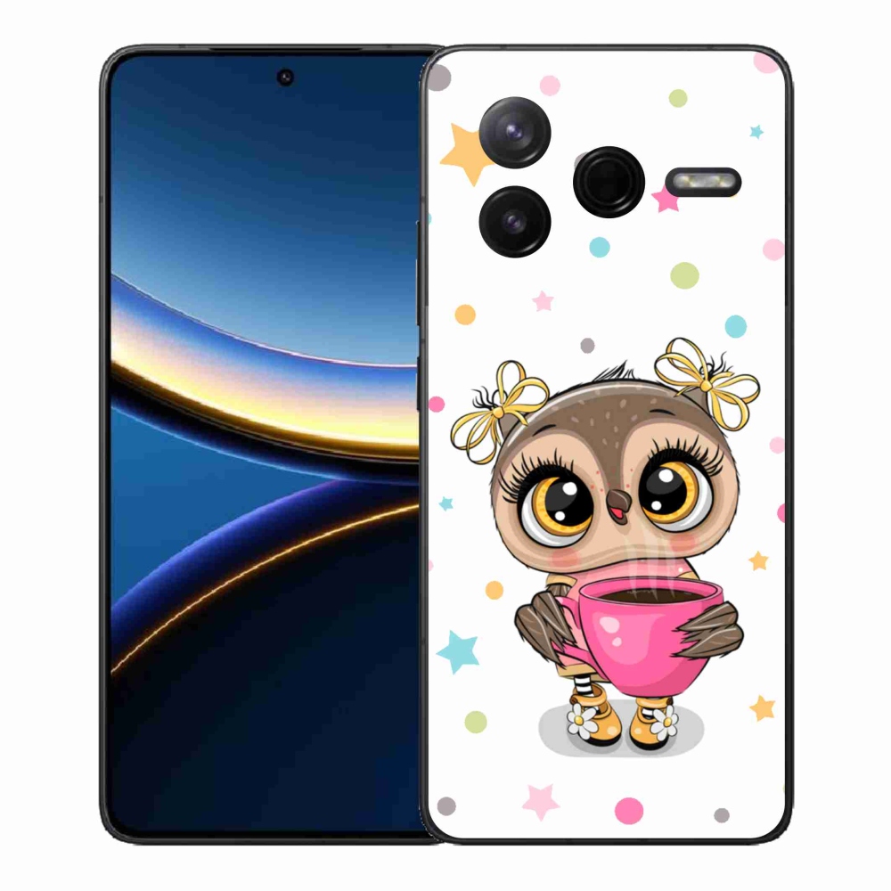 Gél borítás mmCase a Xiaomi Poco F7 Pro számára - rajzfilm bagoly
