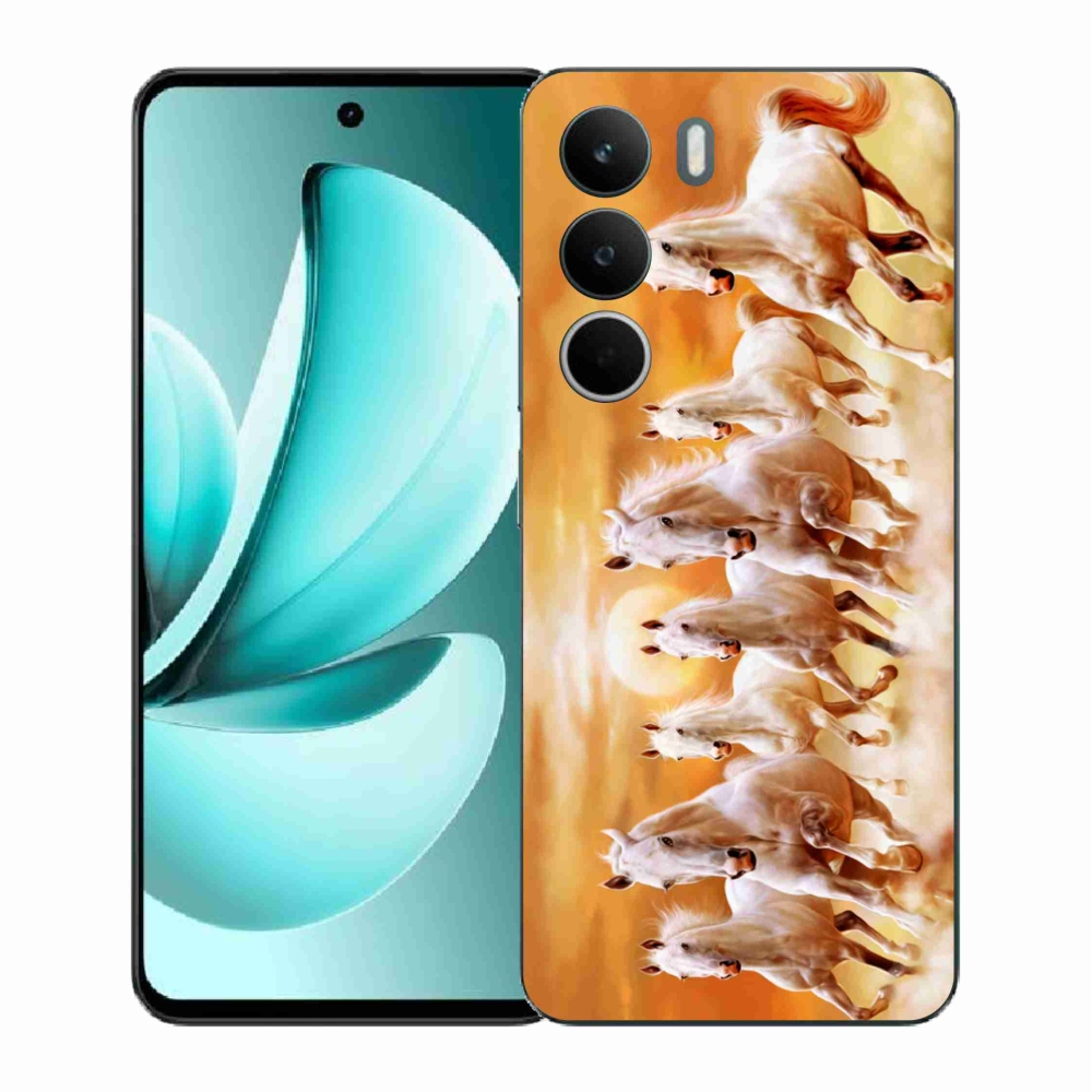 Zselés borítás mmCase a Realme C71 készülékhez - lovak 2