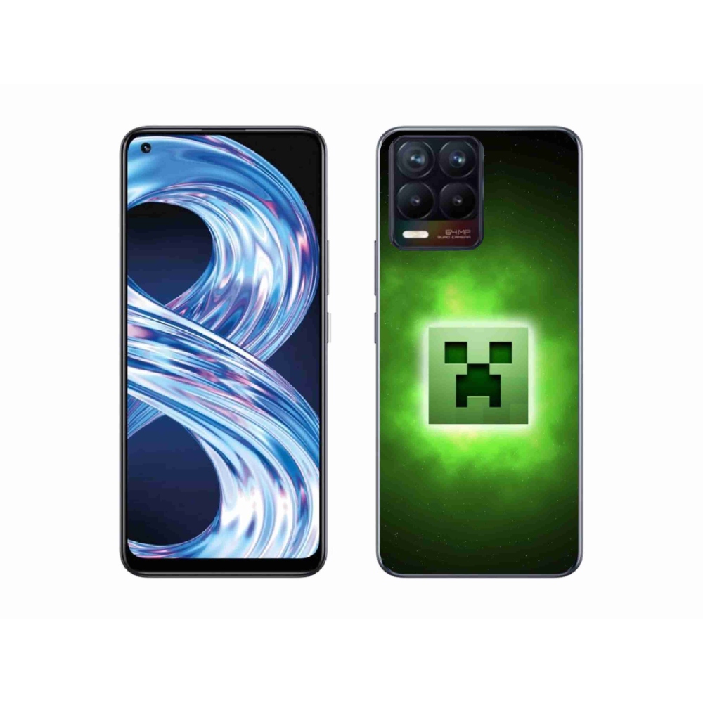 Gél borítás mmCase a Realme 8 4G-n - minecraft