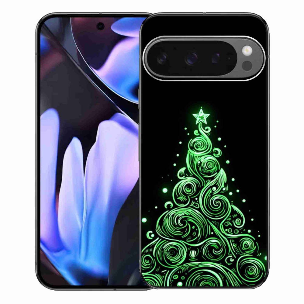 Gél borítás mmCase a Google Pixel 9 Pro XL-hez - neon karácsonyfa 3