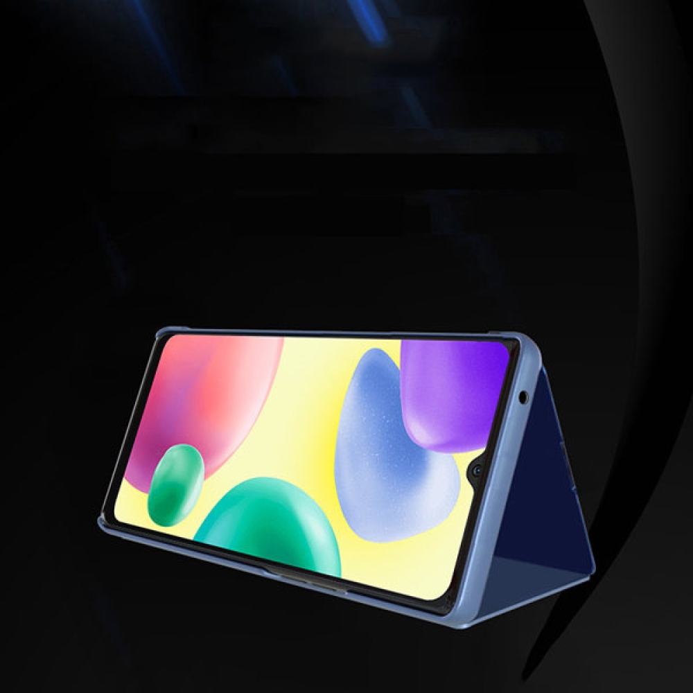 Átlátszó zárófedél matt előlappal Xiaomi Redmi 10C - kék