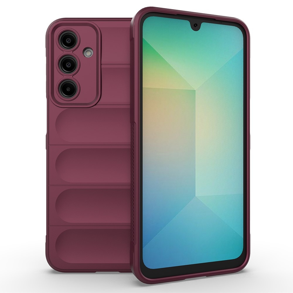 Rugg tartós zselés tok Samsung Galaxy A56 5G - bordó színben