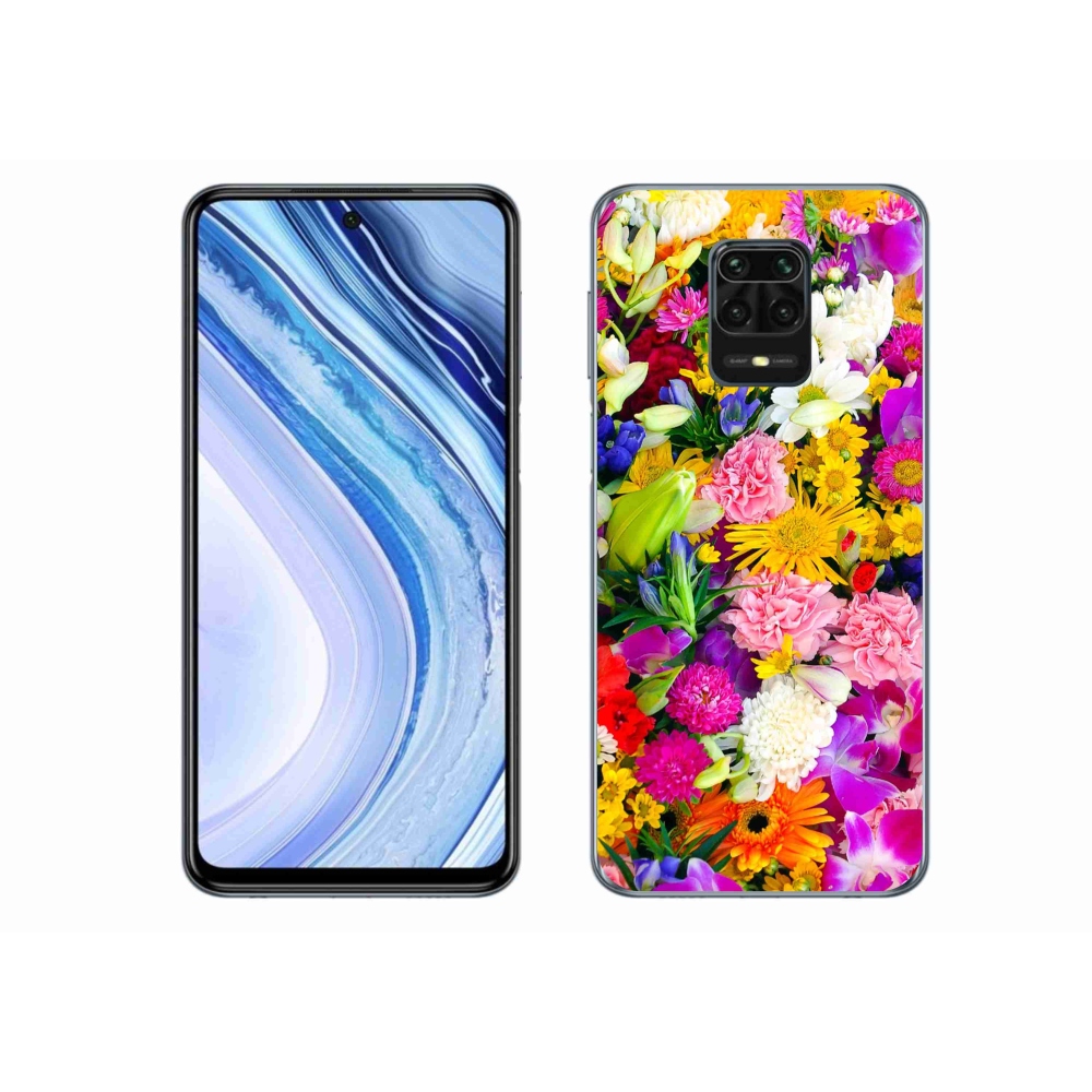 Gél borítás mmCase a Xiaomi Redmi Note 9 Pro számára - virágok 12
