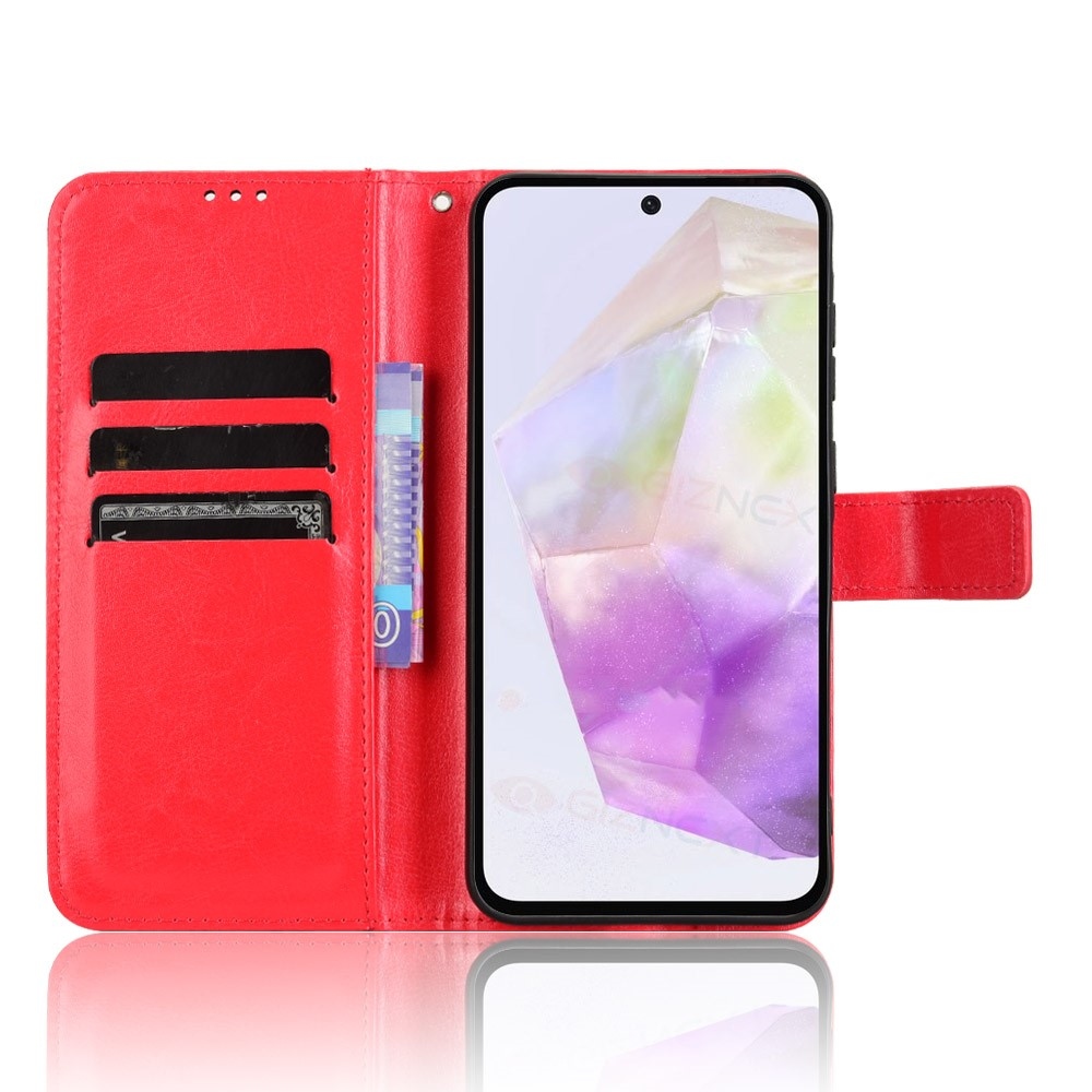 Őrült könyves tok Samsung Galaxy A36 5G - piros
