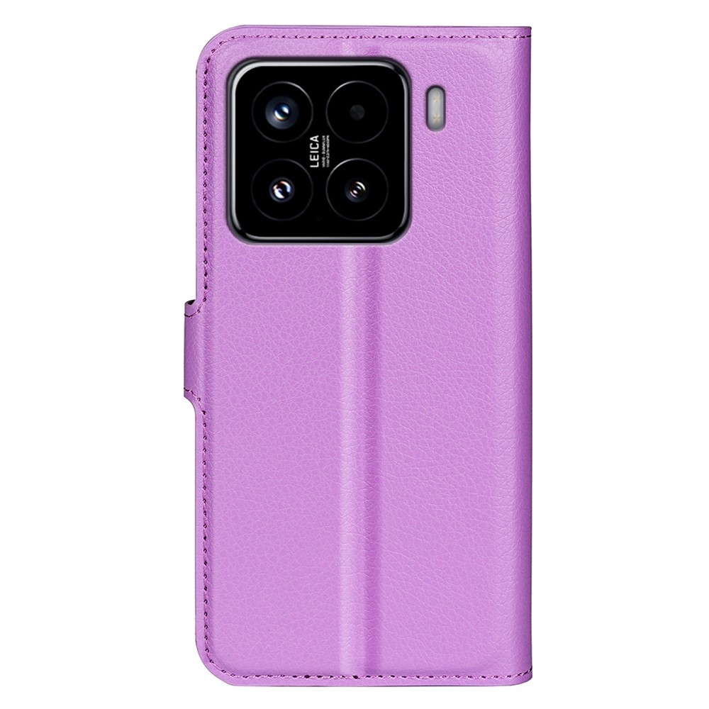 Litchi könyv tok a Xiaomi 15-öshöz - lila