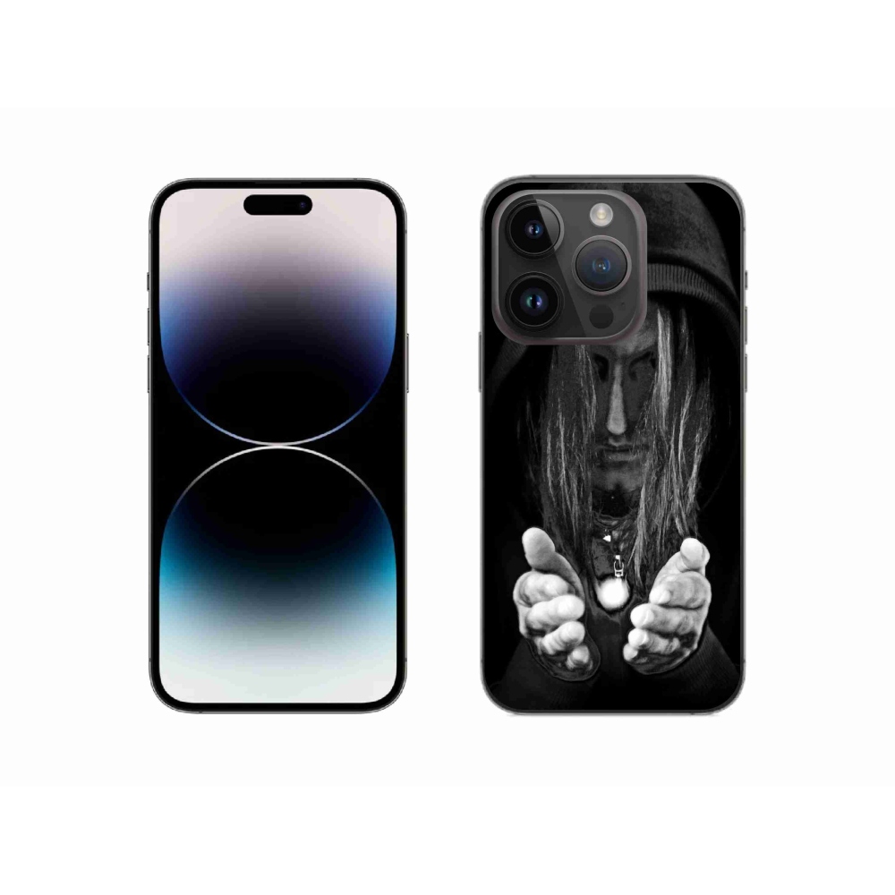 Zselés borítás mmCase iPhone 14 Pro készülékhez - titokzatos személy