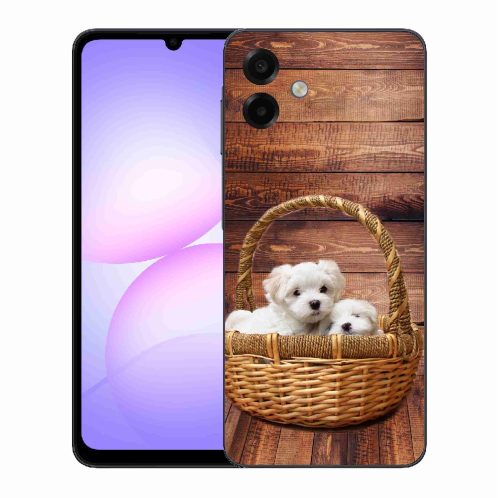 Gél borítás mmCase Samsung Galaxy A07 4G - kölyökkutyákhoz