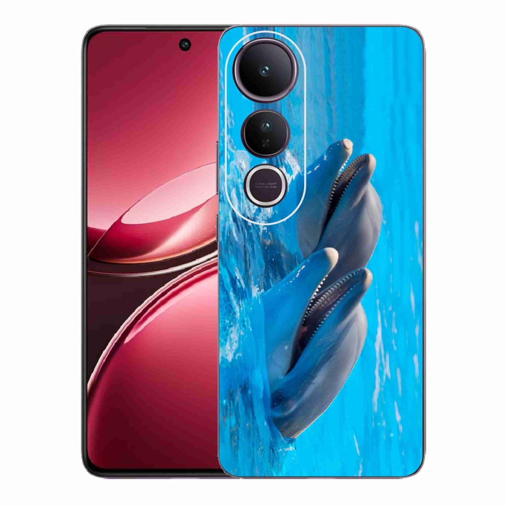 Gél borítás mmCase a Vivo V50 Lite 4G/5G készülékhez - delfinek