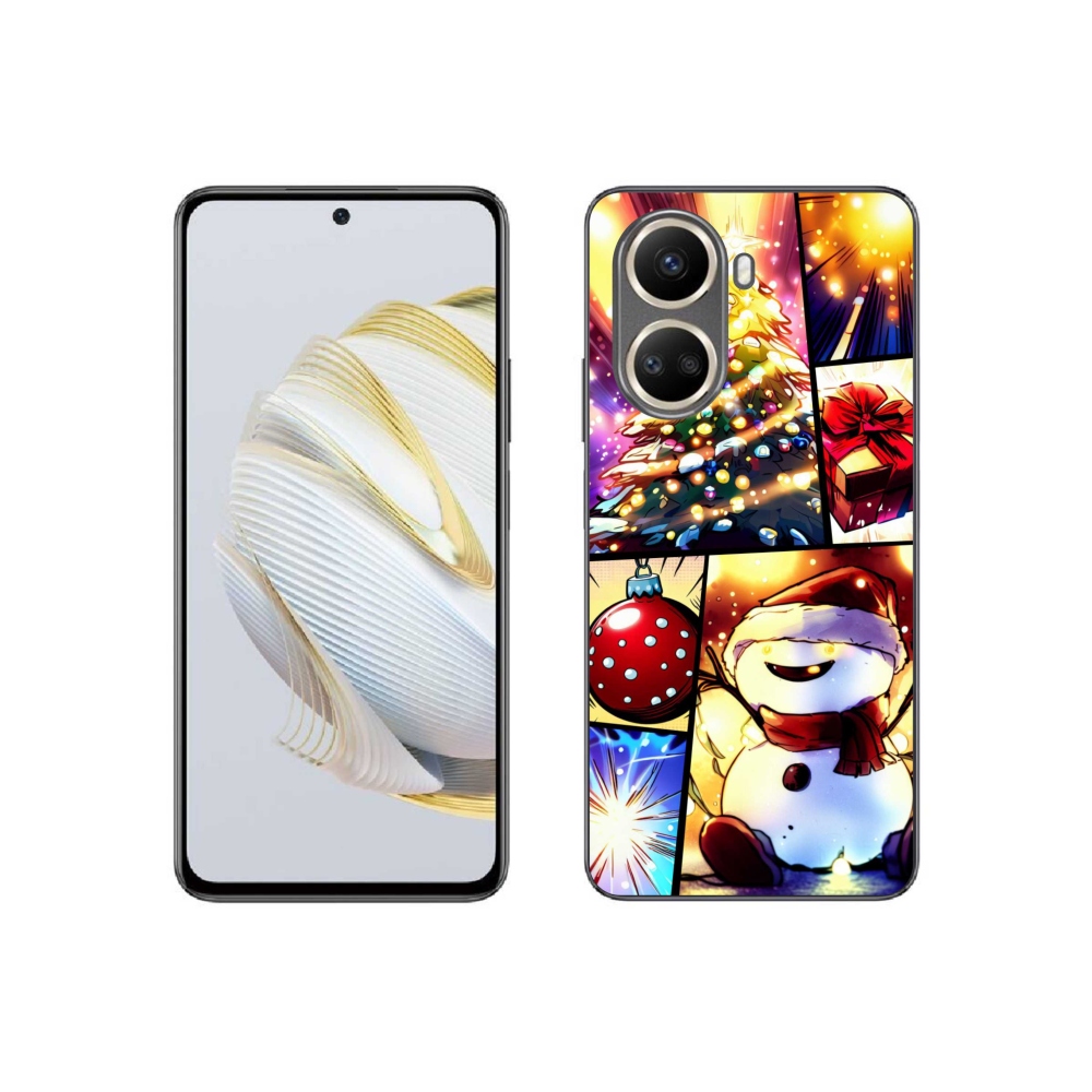 Gél borító mmCase a Huawei Nova 10 SE számára - karácsonyi motívumok 1