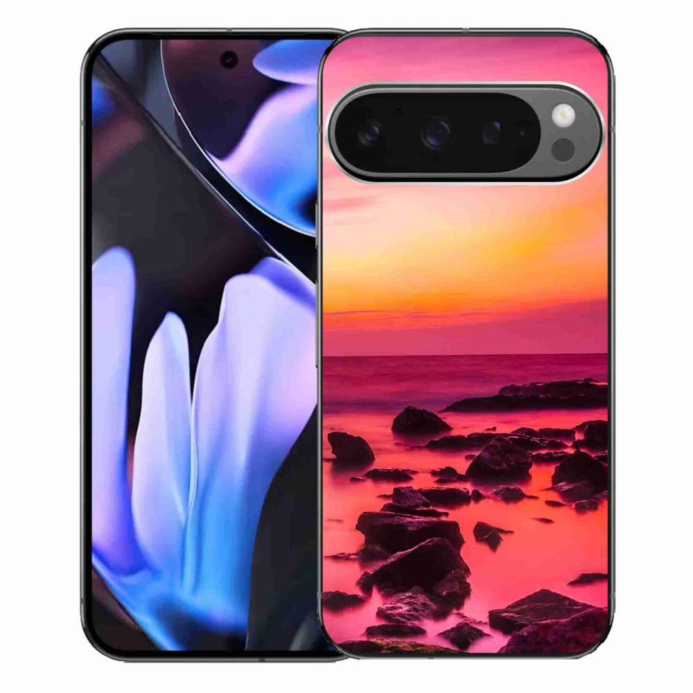 Gél borítás mmCase a Google Pixel 9 Pro XL számára - tenger és világítás