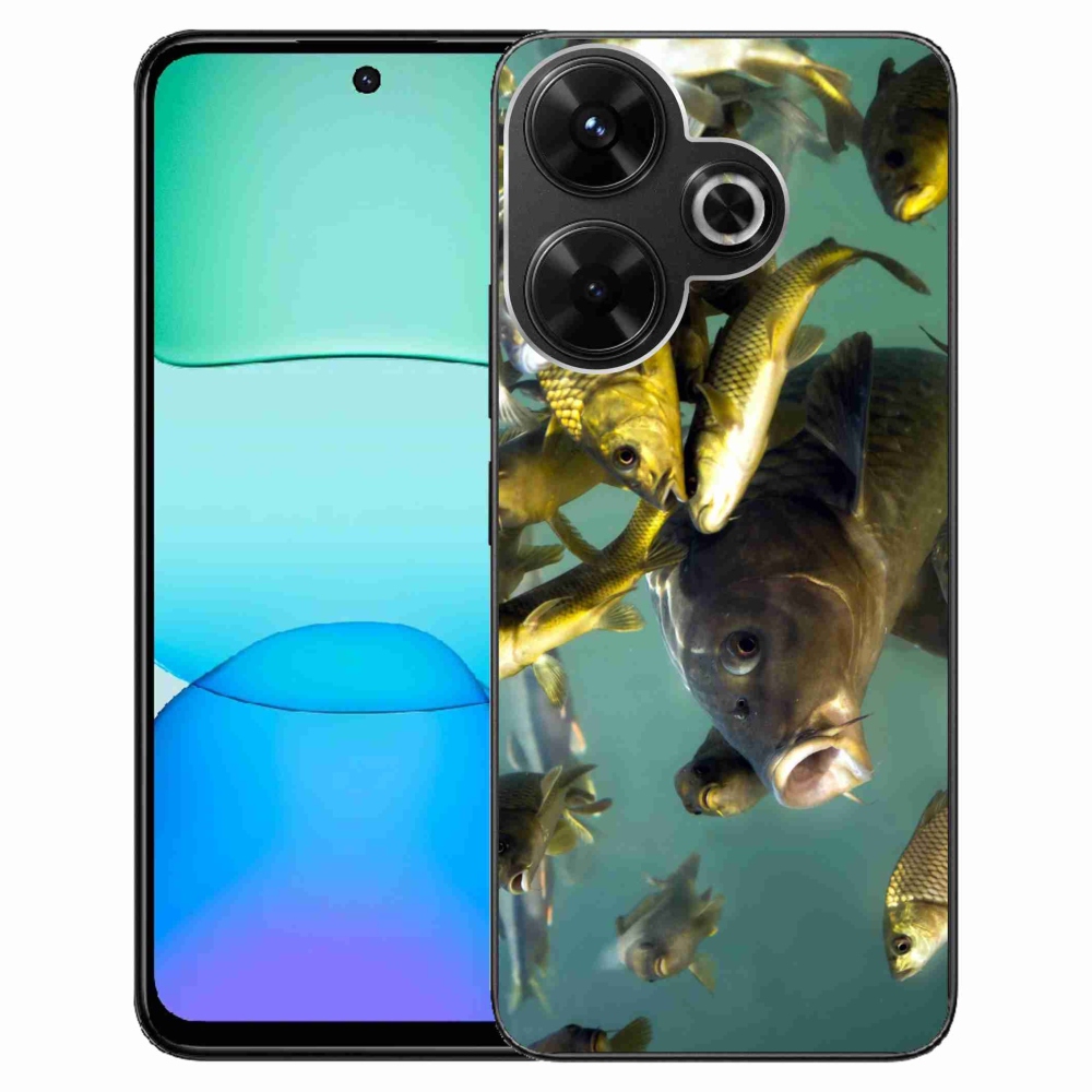 Gél tok mmCase a Xiaomi Redmi 13 4G/Poco M6 4G számára - halak iskolája