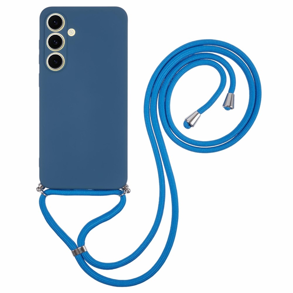 Bélelt zselés tok húzózsinórral Samsung Galaxy S25+ készülékhez - kék
