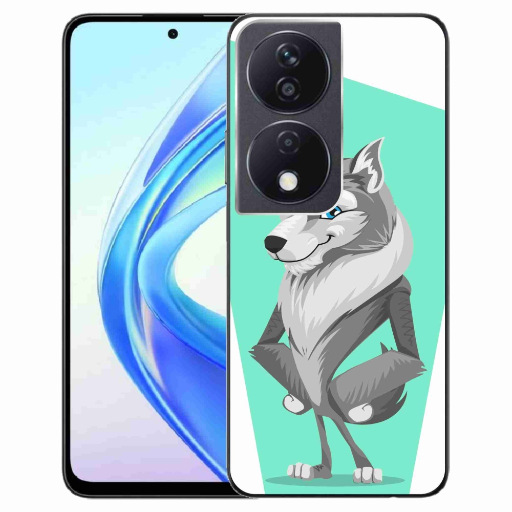 Zselés borítás mmCase a Honor X7b/Honor 90 Smart készülékhez - rajzfilm farkas