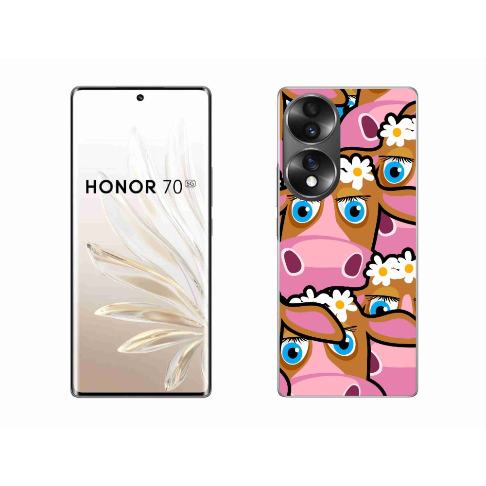 Zselés borítás mmCase a Honor 70 - karikatúrás tehenekhez