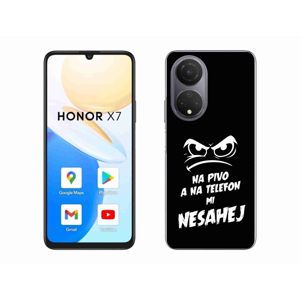 Gél borítás mmCase a Honor X7-hez - sör motívum 2 fekete háttérrel