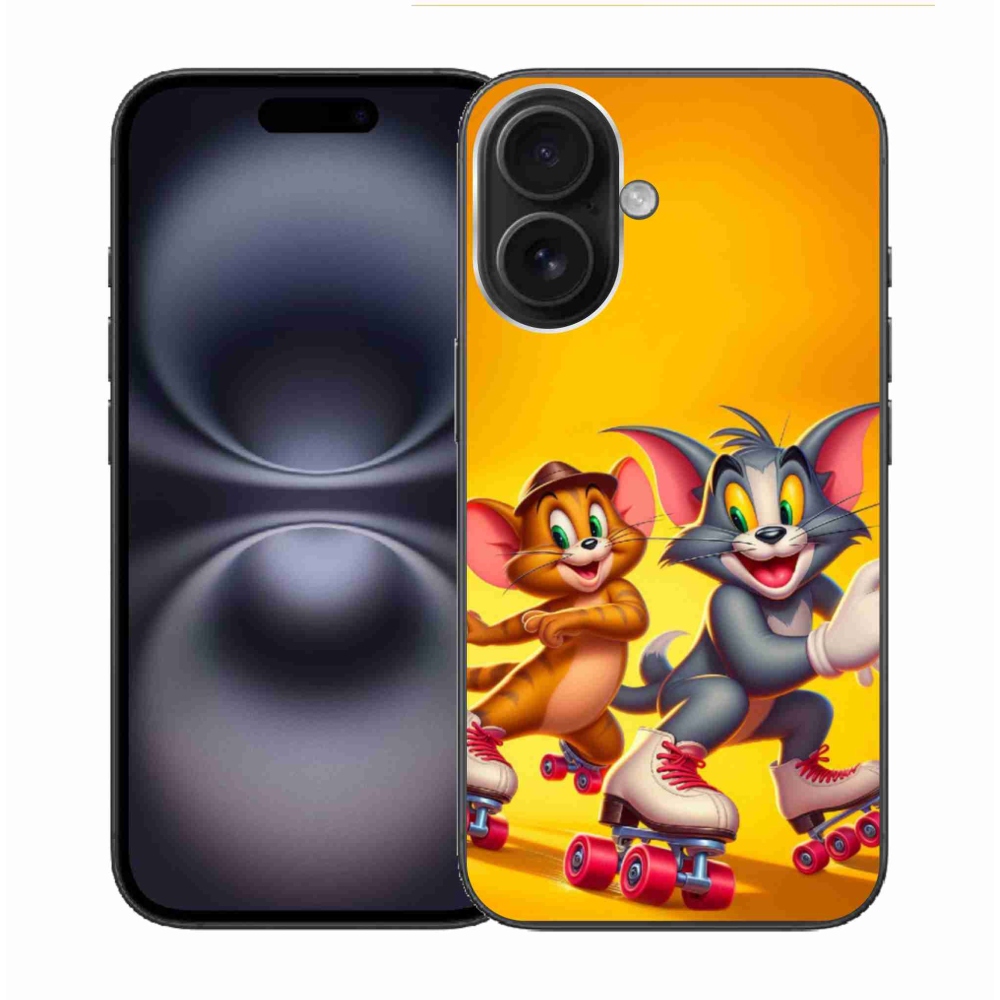 Zselés borítás mmCase iPhone 16 készülékhez - tom and jerry