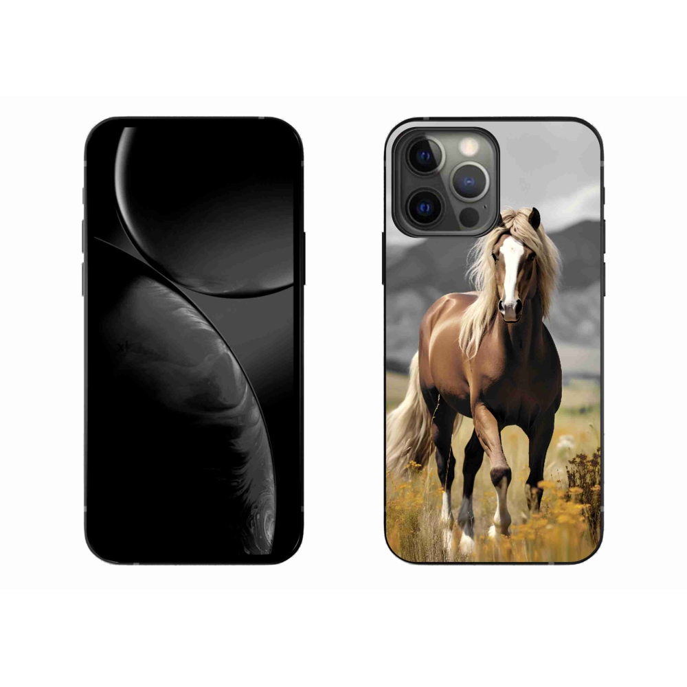 Zselés borítás mmCase iPhone 13 Pro Max készülékhez - barna ló 1