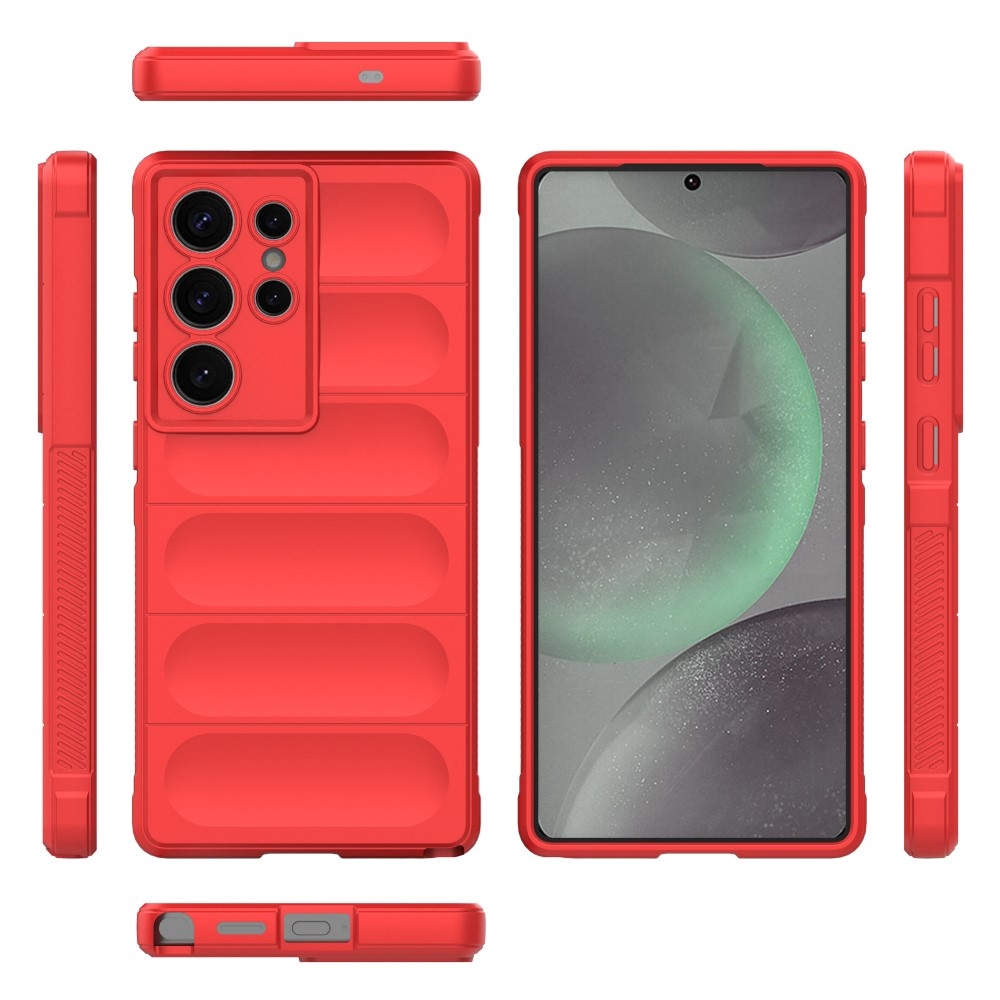 Rugg tartós zselés tok Samsung Galaxy S25 Ultra készülékhez - piros