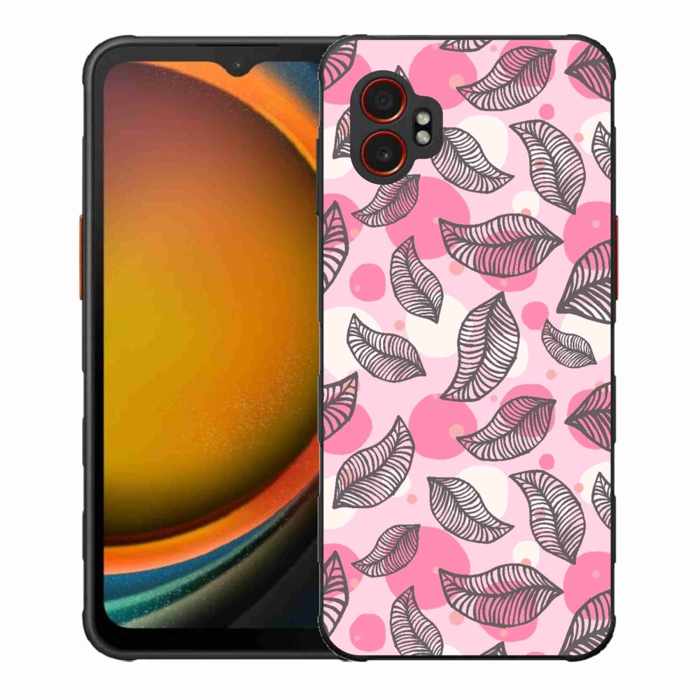 Gél borítás mmCase Samsung Galaxy Xcover 7 Pro készülékhez - rajzfilmes hulló levelek
