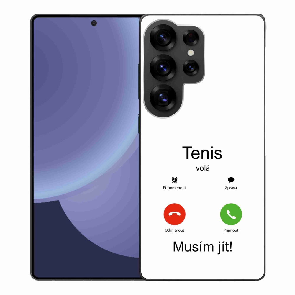 Gél borító mmCase Samsung Galaxy S25 Ultra - tenisz hívások fehér háttérrel