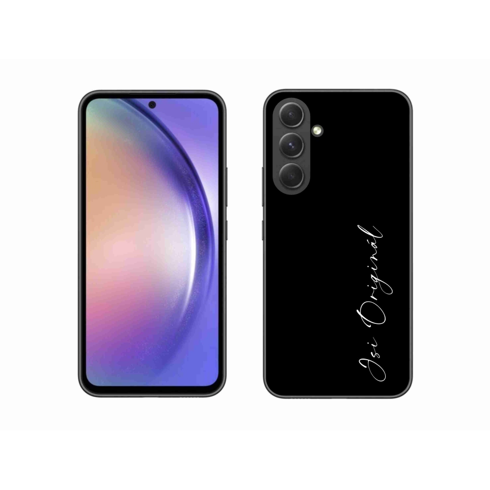 Gél borító mmCase Samsung Galaxy A54 5G - te vagy az eredeti fekete háttér