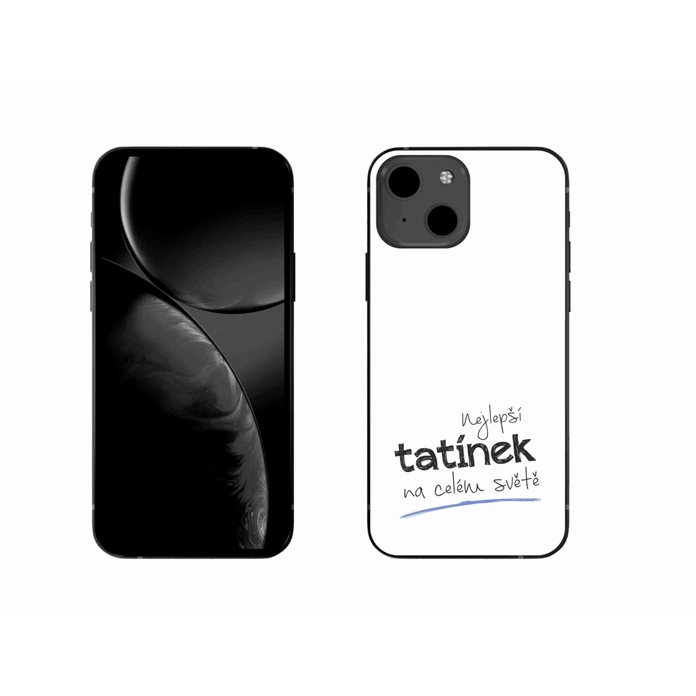 Gél borítás mmCase iPhone 13 6.1 - Best Daddy 4 fehér háttérrel