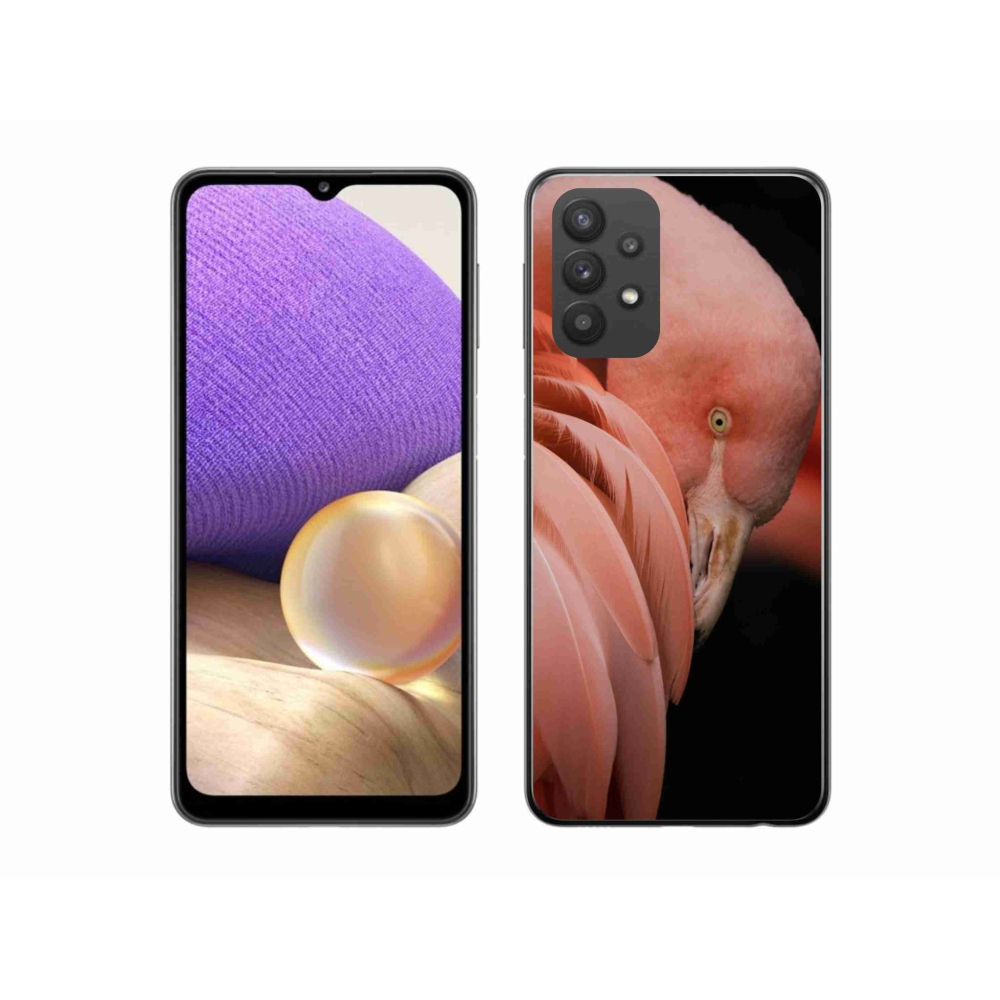 Zselés borítás mmCase Samsung Galaxy A32 5G - flamingó 3