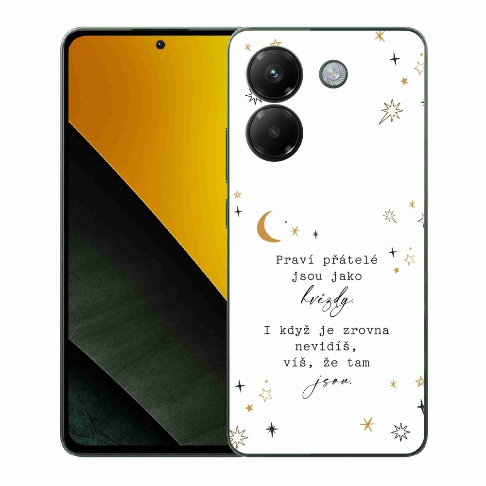 Gél borítás mmCase a Xiaomi Poco M7 Pro 5G számára - idézem 6 fehér háttér