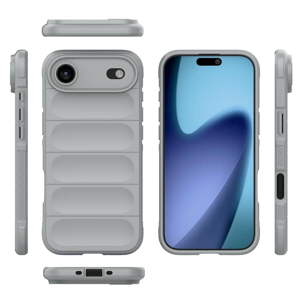Rugg tartós zselés tok iPhone 17 Air készülékhez - világosszürke