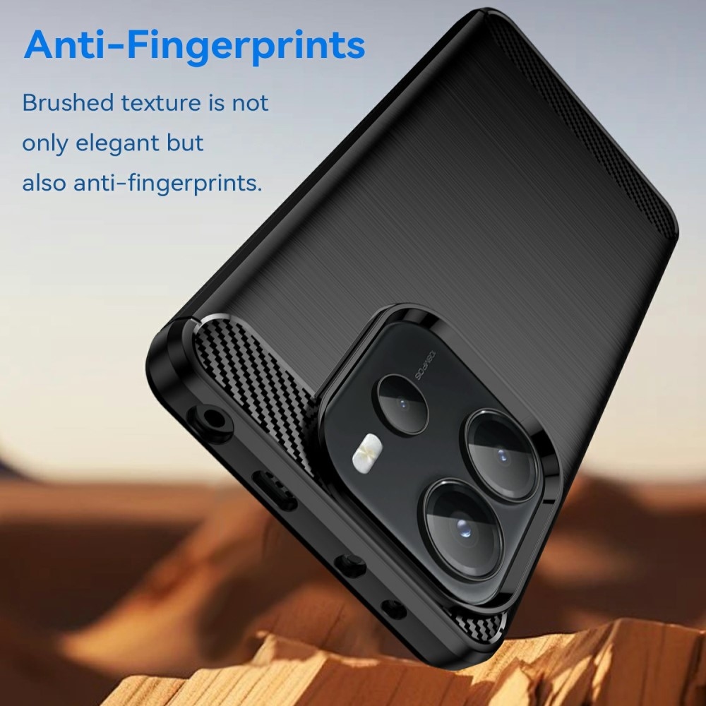 Szénálló zselés tok Xiaomi Redmi Note 14-hez - fekete