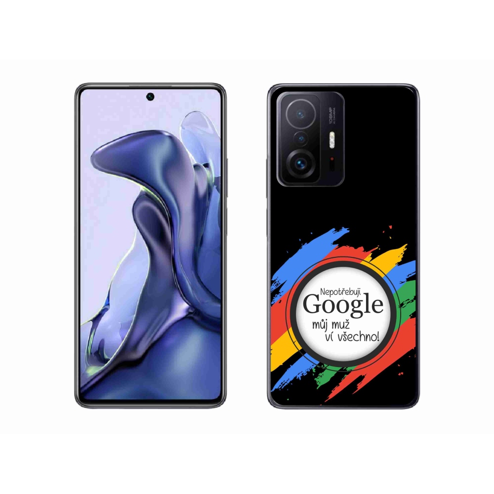 Gél borító mmCase a Xiaomi 11T - az ember mindent tud fekete háttérrel