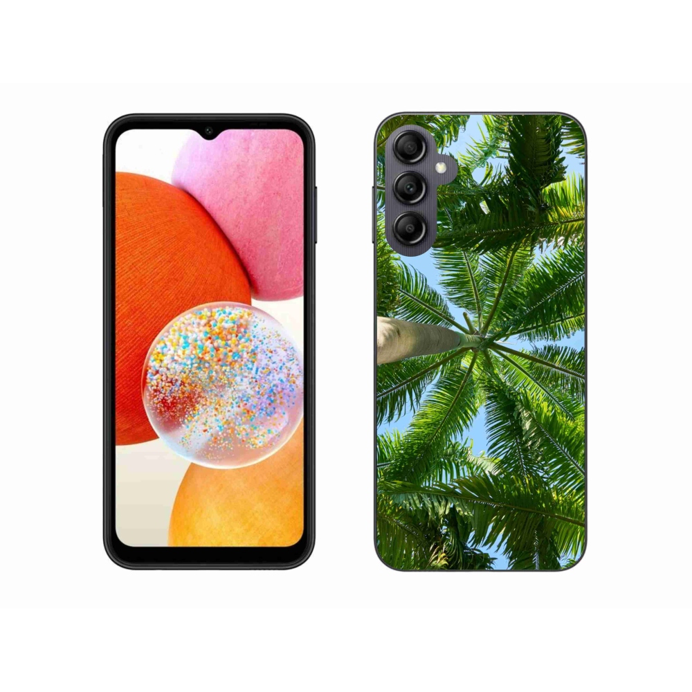 Gél borítás mmCase Samsung Galaxy A14 4G/5G - pálmafa - Samsung Galaxy A14 4G/5G - pálmafa