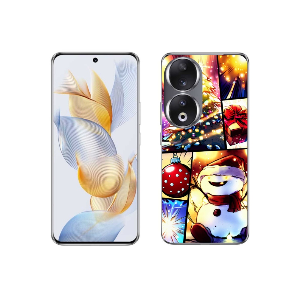 Zselés borító mmCase a Honor 90 készülékhez - Karácsonyi motívumok 1