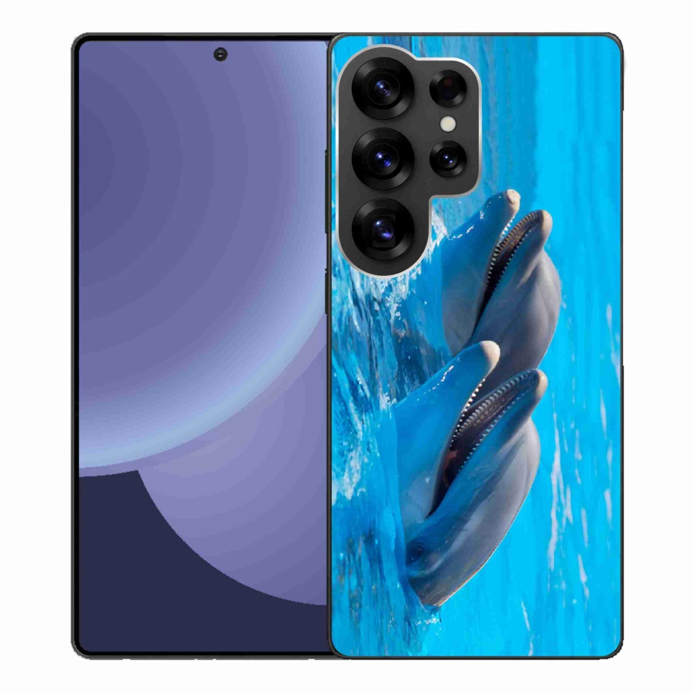 Zselés borítás mmCase Samsung Galaxy S25 Ultra készülékhez - delfinek