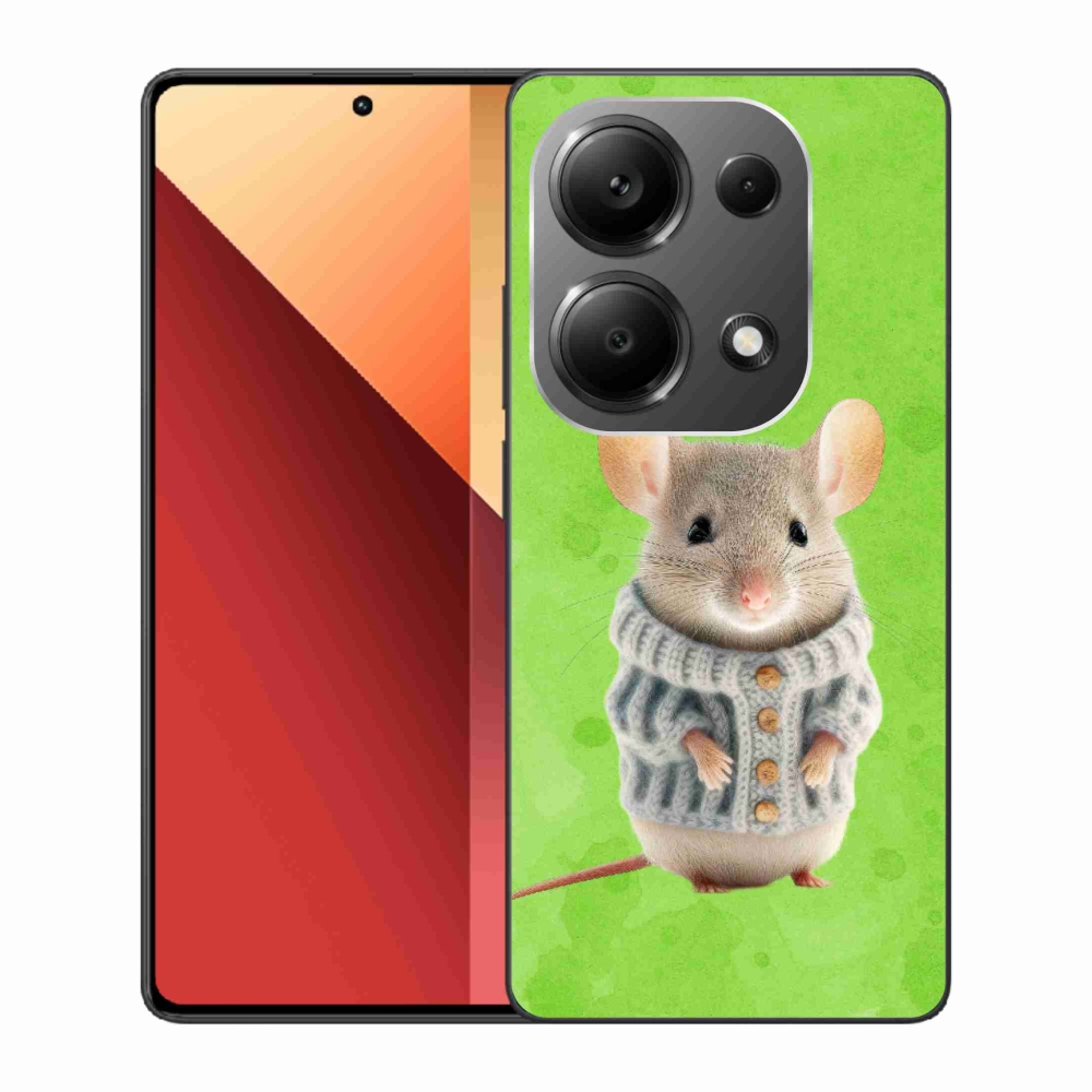 Gél borítás mmCase a Xiaomi Redmi Note 13 Pro 4G/Poco M6 Pro - egér pulóverben