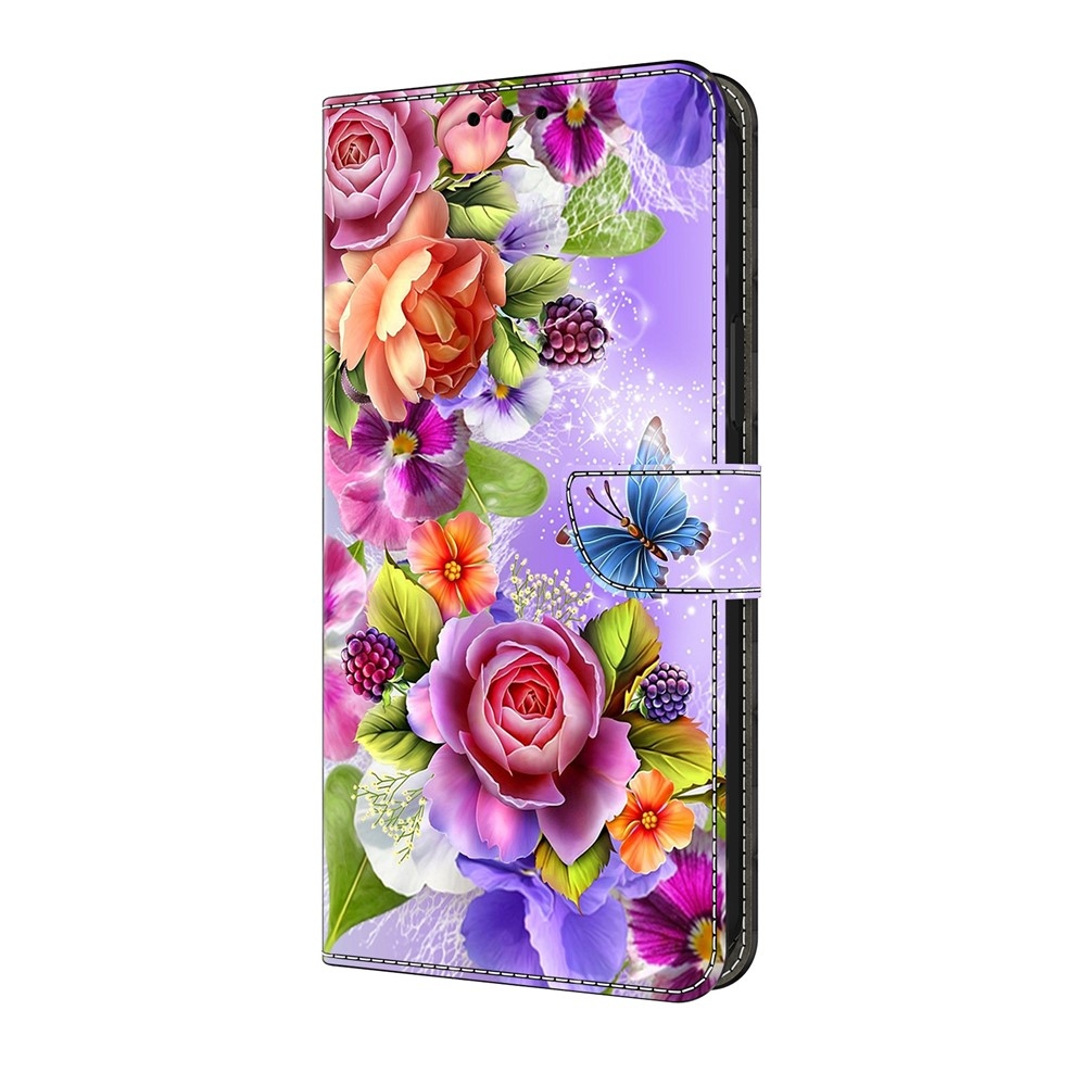 Sima könyv tok Google Pixel 10 Pro/Pixel 10 - színes virágokhoz