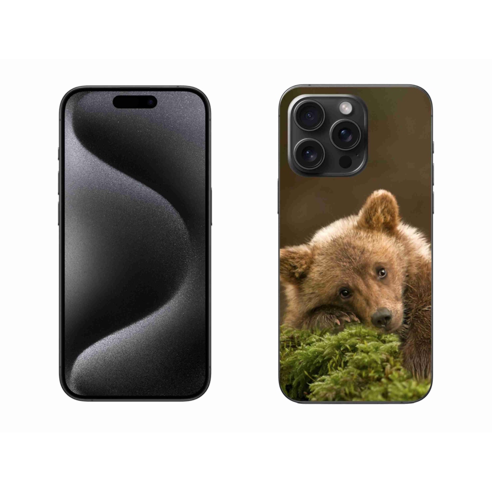 Gél védőburkolat mmCase iPhone 15 Pro Max készülékhez - medve