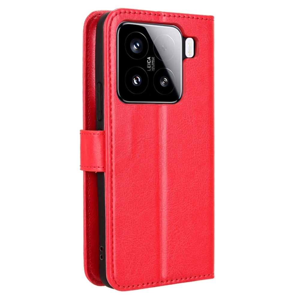 Őrült könyv tok Xiaomi 15 Pro-hoz - piros