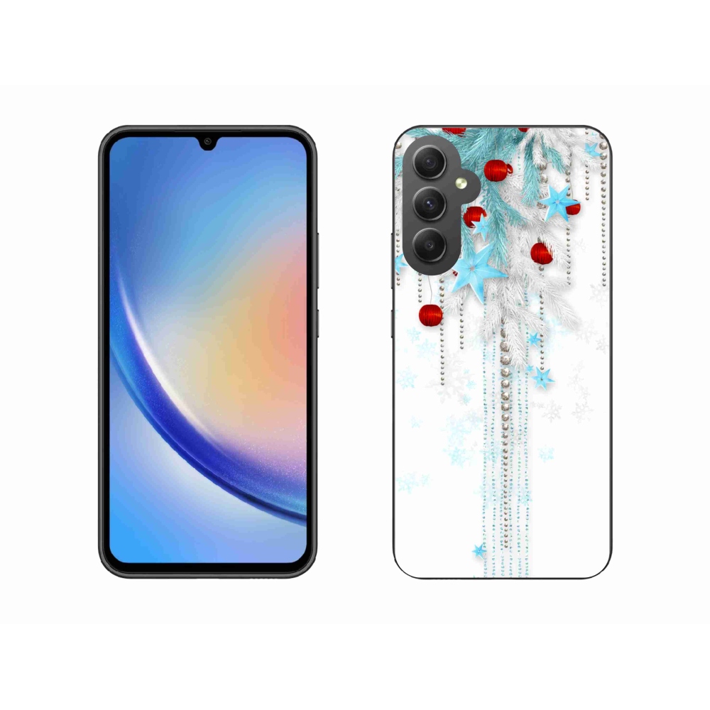 Gél borítás mmCase Samsung Galaxy A34 5G - karácsonyi dekorációk