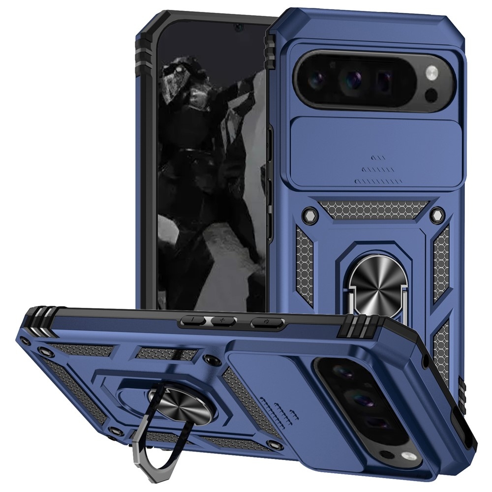 Gyűrűálló borítás Google Pixel 10 Pro XL/Pixel 9 Pro XL készülékhez - kék