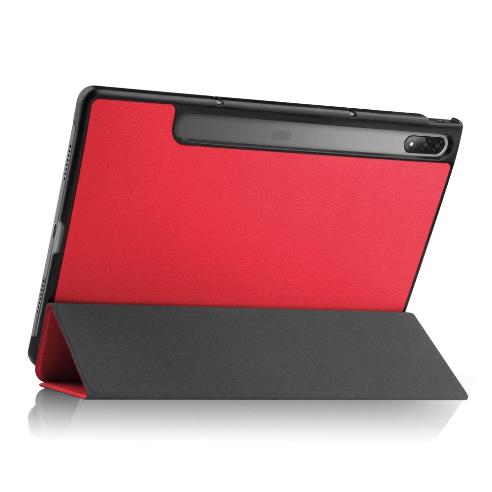 Ügyes záró tok Lenovo Tab P12 Pro táblagéphez - piros