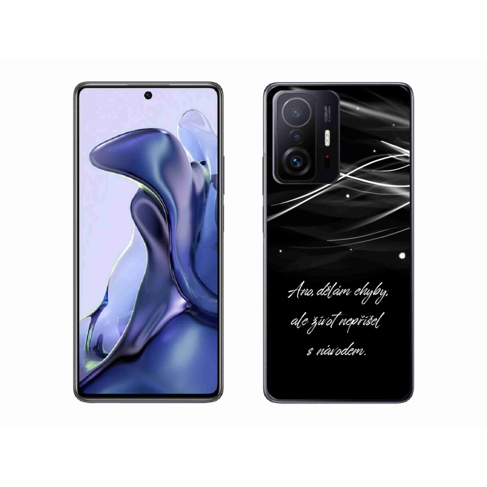 Gél borítás mmCase a Xiaomi 11T-hez - idézem fekete háttérrel