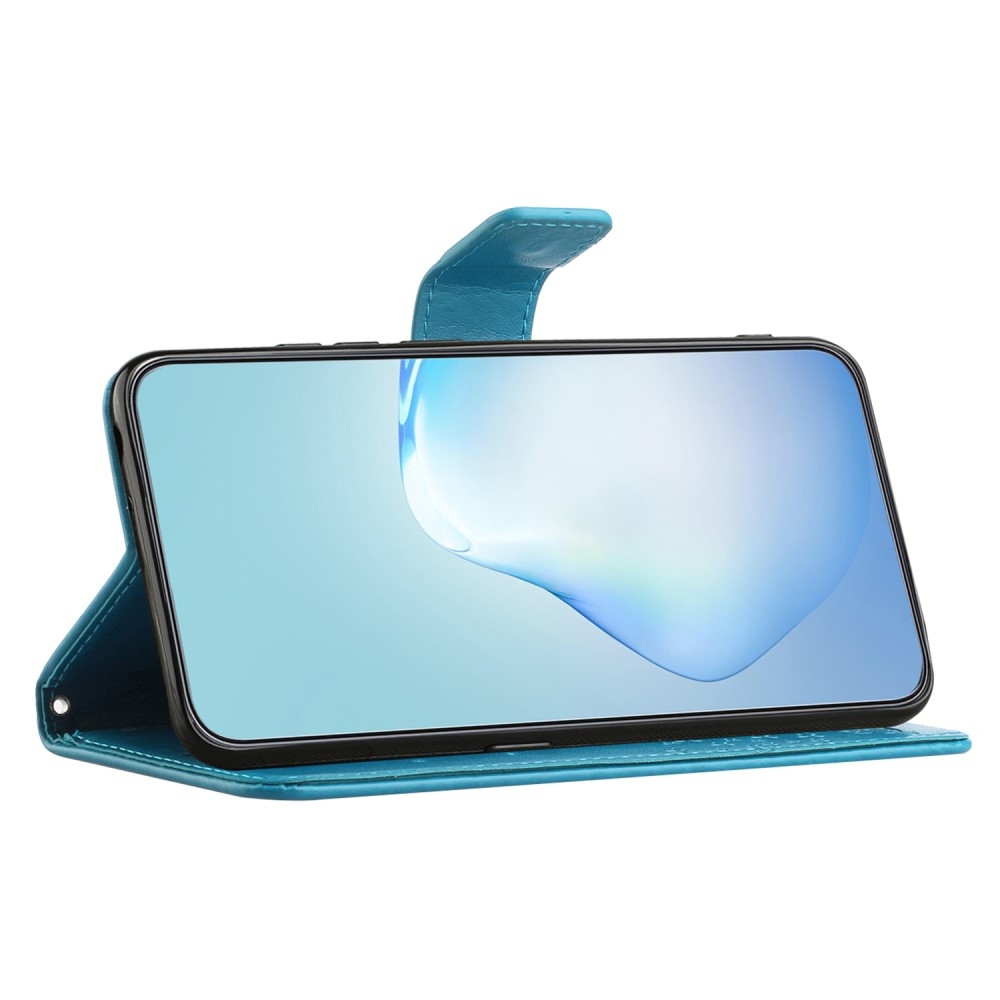Fás könyv tok Samsung Galaxy S23 FE készülékhez - kék